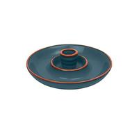 Sintra Glazed Terracotta Olive Dish - Ink Blue
