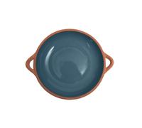 Sintra Large Glazed Terracotta Tapas Dish - Ink Blue