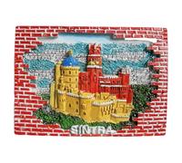 Sintra Portugal 3D Fridge Magnet Souvenir Gift,Resin Handmade Sintra Refrigerator Magnet Home & Kitchen Decoration Collection
