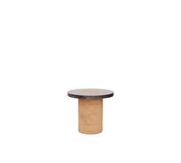 Sintra Side Table/Coffee Table Small Black Marble/Cork