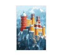 Sintra Winter Palace Art Print Canvas Poster Wall Art Print Picture Paintings 20x30inch(50x75cm)