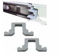 Sintrix Fab 2 x Rear Rail Basket Guide/End Stop Stop. Compatible with Miele Dishwasher 2154400. Barrel Stop Clip Stopper for Cutlery Drawer. Fits Imperial, Privileg, Matura
