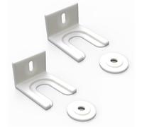 Sintrix Fab 2x Door Slider Door Clip Bracket for Integrated Fridge Freezer Door Mount & Mounting Kit Compatible with AEG, BOSCH, Zanussi Universal Door Holder Kit for Decorative Door Mounting
