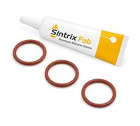Sintrix Fab 3x O-Ring Seal Compatible with Philips Saeco Brewing Unit LatteGo Xelsis Gaggia, for 2200 3200 3300 5400 5500, Contact Piston Support Valve Including Food-Grade Premium Silicone Grease