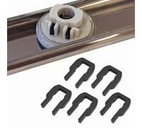 Sintrix Fab 5 x Cutlery Basket Clip Holder Set Compatible with Miele Dishwasher Rails G305 G3xx. Replacement for 09759811 1107900. Robust Carbon Basket Guide Clips for Dish Rack Attachment