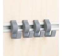 Sintrix Fab Hanging Hook Set for Aluminium Profile Strip - Set of 4 Wall Hooks for Motorhome Kitchen - Compatible with Hymer, Sunlight, Etrusco & Carado - Hooks for Kitchen Utensils in Camper Van