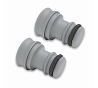 Sintrix Fab Hose Connector Stopper/Leak-Proof End Cap - Compatible with Gardena Garden Hosepipe Fittings 13mm (1/2") & 15mm (5/8") - Plug with Sealing Ring Prevents Freezing & Debris Build-Up