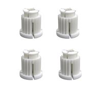 Sintrix Fab Universal Locking Bushing Plastic White Diameter 7.5 mm - Set of 4 for Two-Handle Fittings & Valve Tops - Compatible with GROHE, Dornbracht, KEMPER, Kludi - Snap Insert for Toggle Inner