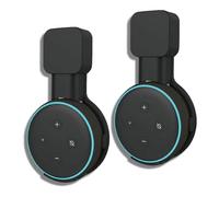 Sintron 2X Wall Mount Holder Black for Dot 3rd Generation, UK Google Mini, Smart Home Wall Mount Stand Hanger for Dot 3 Speaker Holder, Simplify Declutter Your Living Space Without Messy Wires (Black)