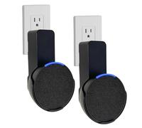 Sintron 2X Wall Mount Holder for Echᴏ Pop, Smart Home Speaker Stand Hanger, Space-Saving, No Screws Drilling Needed, Built-in Cable Management, Decorative Design, Compatible with Google Nest (Black)