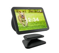 Sintron Adjustable Magnetic Stand Mount for Echo Show 8 (3rd Gen) & iPhone Models, Smart Display Stand Holder for Show 8 3rd Gen with 360 Degree Rotation, Swivel Tilt Function, Anti-Slip Base (Black)