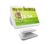 Sintron Adjustable Magnetic Stand Mount for Echo Show 8 (3rd Gen) & iPhone Models, Smart Display Stand Holder for Show 8 3rd Gen with 360 Degree Rotation, Swivel Tilt Function, Anti-Slip Base (White)