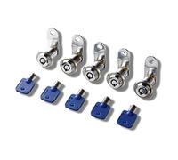 Sintron General Lock Replacement Length 1-1/8" inch 28mm 5 Pack, Keyed Alike Tubular Lock Cam Lock RV Storage Lock Barrel Lock Cylinder Lock for Locker Cupboard Drawer Cabinet Toolbox Arcade Machine