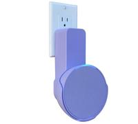 Sintron Outlet Wall Mount Holder for Echᴏ Pop, Smart Speaker Stand Hanger, Space-Saving, No Drilling Needed, Built-in Cable Management, Decorative Design, Compatible with Google Nest (Lavender Bloom)