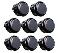 Sintron Sanwa 8 pcs OBSF-30 Original Push Button 30mm - for Arcade Jamma Video Game & Arcade Joystick Games Console (Gray) S@NWA