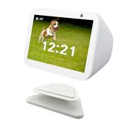 Sintron Smart Display Stand for Echo Show 5 (3rd Gen), Adjustable Magnetic Stand Holder with 360 Degree Rotation, Swivel & Tilt Function, Anti-Slip Base - White, Compatible with iPhone models