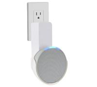 Sintron Wall Mount Holder for Echᴏ Pop, Smart Home Speaker Stand Hanger, Space-Saving, No Screws or Drilling Needed, Built-in Cable Management, Decorative Design, Compatible with Google Nest (White)