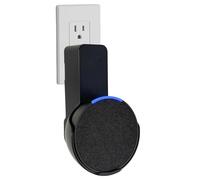 Sintron Wall Mount Holder for Echᴏ Pop, Smart Home Speaker Stand Hanger, Space-Saving, No Screws or Drilling Needed, Built-in Cable Management, Decorative Design, Compatible with Google Nest (Black)