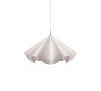 Sinuate Pendant Large White/Stainless Steel