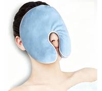 Sinus Relief Eye Mask, Face Heating Mask for Sinus, Warm Cold Compress Sinus Pillow, Natural Reusable Relief for Dry Eyes, Migraines, Headache, Sinus Pressure and Relaxation (Blue)
