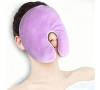 Sinus Relief Eye Mask, Face Heating Mask for Sinus, Warm Cold Compress Sinus Pillow, Natural Reusable Relief for Dry Eyes, Migraines, Headache, Sinus Pressure and Relaxation (Purple)