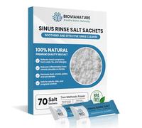 Sinus Rinse Salt Sachets, 70-Pack Neti Pot Refills, Natural Nose Rinse for Nasal Irrigation and Sinus Congestion Relief