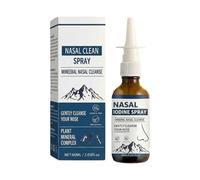 Sinus Spray, Nasal Cleansing, 60ml, Moisturizing Cleansing Mist, Gentle Hydrating Nasal Rinse Solution, for Morning Routine Bedtime Travel Post Exercise Seasonal Changes