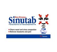 Sinutab Non-Drowsy - 15 tablets
