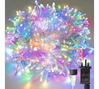 SINWE Christmas String Lights,10M 100 LED,8 Modes,Timer Function,Waterproof Multicolor Fairy Lights,Mains Powered with Timer, Memory Function, Waterproof (Multicolor, 100LED/10M)