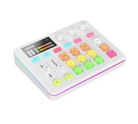 SINWE G1 Pro Gaming Audio Mixer: RGB Audio Interface with Bluetooth, XLR/48V Phantom Power, Fader & Mute Controls for Live Streaming,Podcasting, Gaming, PC/Console(white