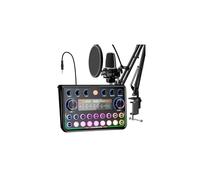 SINWE Podcast Equipment Bundle,Audio Interface with Studio Condenser Microphone for
