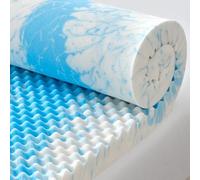 SINWEEK 2 Inch Egg Crate Memory Foam Mattress Topper Twin Size, Soft Mattress Pad for Back Pain Relief, Bed Topper, CertiPUR-US Certified, Blue