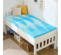 SINWEEK 3 Inch Memory Foam Mattress Topper Twin XL, Twin Extra Long Mattress Pads for College Dorm Single Bed, Pressure Relieve CertiPUR-US Certified, 39x80 Inches, Blue