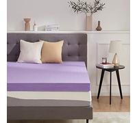 SINWEEK 4 Inch Gel Memory Foam Mattress Topper Ventilated Soft Mattress Pad, Bed Topper, CertiPUR-US Certified, Queen Size, Purple