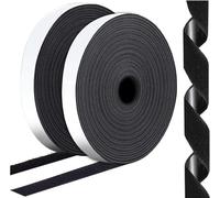 Sinwind Adhesive Hook and Loop Tape, 8M Double Sided Sticky Tape Heavy Duty, Self Adhesive Tapes Sticky Strips with Super Sticky Glue, 20mm Wide (Black)