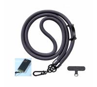 Sinxioer Mobile Phone Chain Mobile Phone Neck Strap Thick 8 mm, Mobile Phone Strap Pads 2, Universal Adjustable Mobile Phone Lanyard for Hanging Your Mobile Phone Stolen (Grey / Black), grey phone