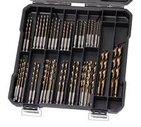 Sinyeenglon Hex Shank Cobalt Drill Bit Set 59Pcs 1/16"-3/8", M35 HSS Impact Driver Drill Bits for Metal and Hardened Steel, with Indexed Storage Case