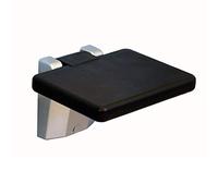 SINYUIF Folding Bathroom Chair Rectangular/Round Black PVC shower Seat Suitable For The Elderly Disabled Pregnant Women Wall-mounted Shower Stool chair