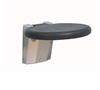 SINYUIF Folding Bathroom Chair Rectangular/Round Black PVC shower Seat Suitable For The Elderly Disabled Pregnant Women Wall-mounted Shower Stool chair