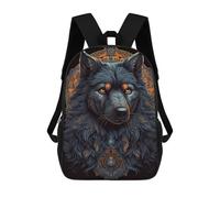 sinyumoney 17 Inch Alaskan Malamute Dog Backpacks Kids School Backpack School Bag 3D Printed School Bag for Boys Elementary And Middle School Students