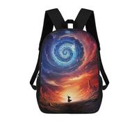 sinyumoney 17 Inch Anime Black Hole Creator Backpacks Kids School Backpack School Bag 3D Printed School Bag for Boys Elementary And Middle School Students