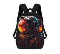 sinyumoney 17 Inch Astronaut Is Wild New Backpack 3D Printed Children's School Backpack for Kids High Capacity Travel Rucksacks Book Bags Kids School Bag Back Pack
