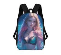 sinyumoney 17 Inch Backpacks Bikini Anime Girl Kids 3D Printed School Bag for Boys Elementary And Middle School Students