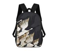 sinyumoney 17 Inch Backpacks Crane Abstract Kids 3D Printed School Bag for Boys Elementary And Middle School Students