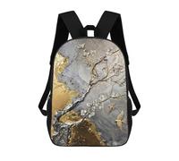 sinyumoney 17 Inch Backpacks Gilded Natures Symphony Kids 3D Printed School Bag for Boys Elementary And Middle School Students