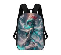 sinyumoney 17 Inch Backpacks Kids School Backpack Anime Fantasy Princess School Bag 3D Printed School Bag for Boys Elementary And Middle School Students