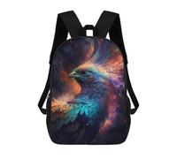 sinyumoney 17 Inch Backpacks Kids School Backpack Cosmic Eagle Art Print-6 School Bag 3D Printed School Bag for Boys Elementary And Middle School Students