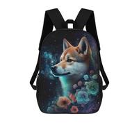 sinyumoney 17 Inch Backpacks Kids School Backpack Galactic Canine Dream -1 School Bag 3D Printed School Bag for Boys Elementary And Middle School Students