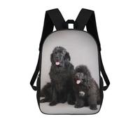 sinyumoney 17 Inch Backpacks Newfoundland Dogs Kids 3D Printed School Bag for Boys Elementary And Middle School Students