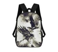 sinyumoney 17 Inch Backpacks Ravens Kids 3D Printed School Bag for Boys Elementary And Middle School Students
